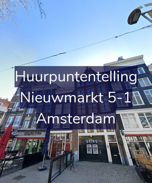 Foto gevel Huurpuntentelling voor Nieuwmarkt 5-1, Amsterdam