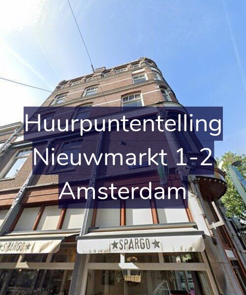 Foto gevel Huurpuntentelling voor Nieuwmarkt 1-2, Amsterdam