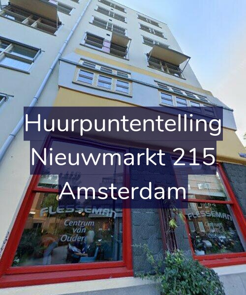 Foto gevel Huurpuntentelling voor Nieuwmarkt 215, Amsterdam