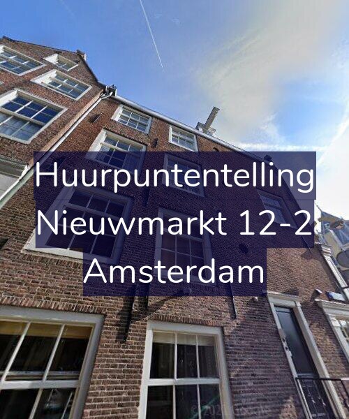Foto gevel Huurpuntentelling voor Nieuwmarkt 12-2, Amsterdam