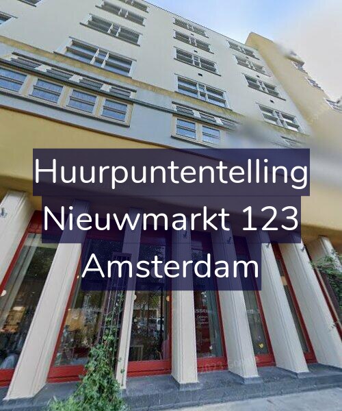 Foto gevel Huurpuntentelling voor Nieuwmarkt 123, Amsterdam