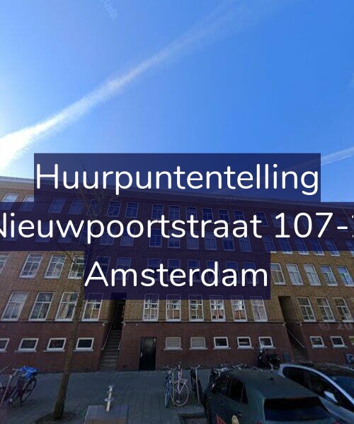 Foto gevel Huurpuntentelling voor Nieuwpoortstraat 107-2, Amsterdam