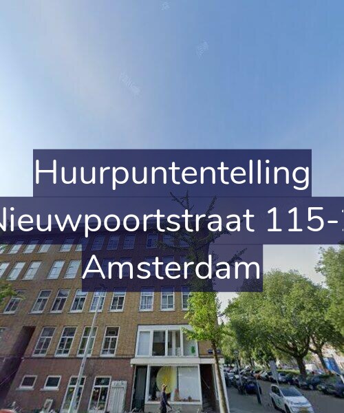 Foto gevel Huurpuntentelling voor Nieuwpoortstraat 115-2, Amsterdam