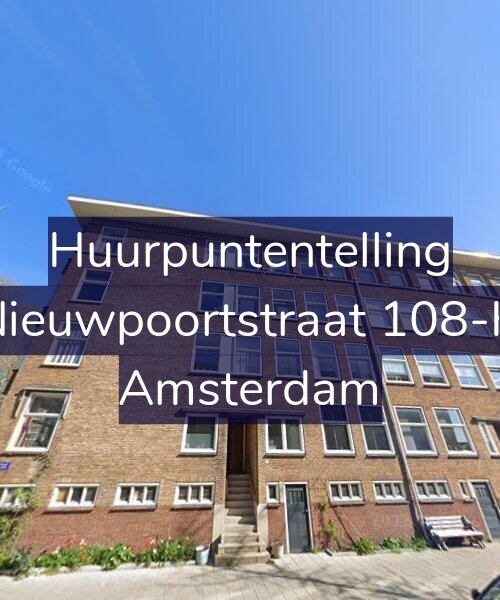 Foto gevel Huurpuntentelling voor Nieuwpoortstraat 108-H, Amsterdam