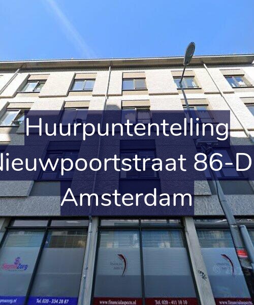 Foto gevel Huurpuntentelling voor Nieuwpoortstraat 86-D6, Amsterdam