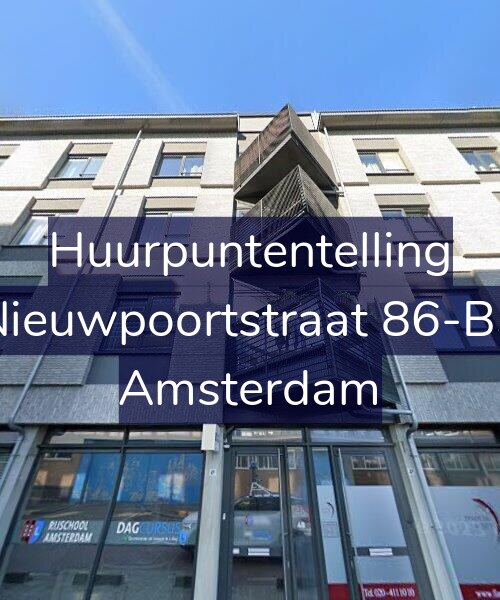 Foto gevel Huurpuntentelling voor Nieuwpoortstraat 86-B3, Amsterdam