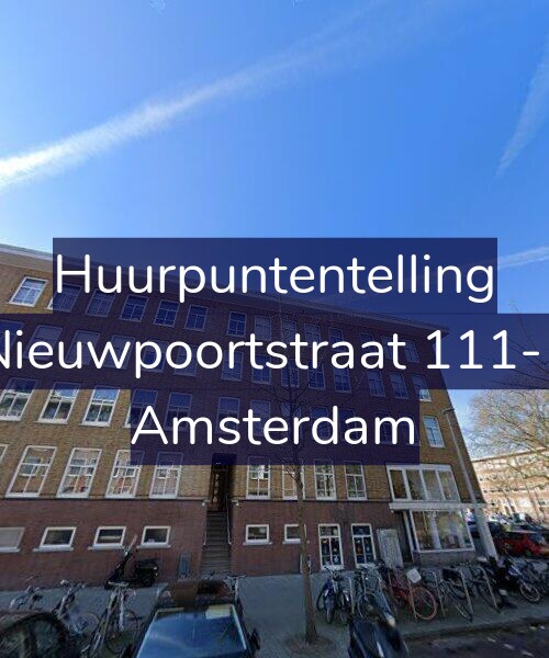 Foto gevel Huurpuntentelling voor Nieuwpoortstraat 111-1, Amsterdam