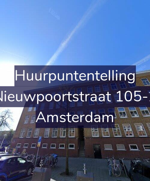 Foto gevel Huurpuntentelling voor Nieuwpoortstraat 105-2, Amsterdam