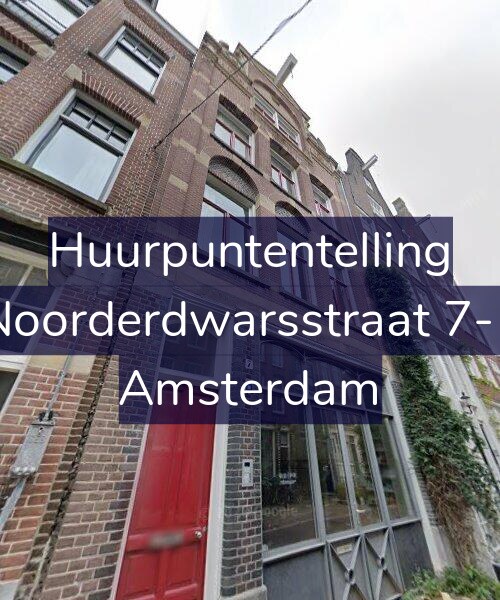 Foto gevel Huurpuntentelling voor Noorderdwarsstraat 7-1, Amsterdam