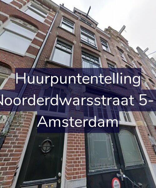 Foto gevel Huurpuntentelling voor Noorderdwarsstraat 5-1, Amsterdam