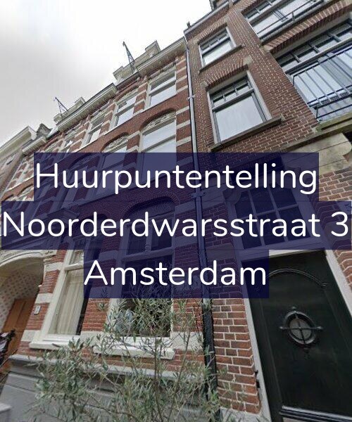 Foto gevel Huurpuntentelling voor Noorderdwarsstraat 3, Amsterdam