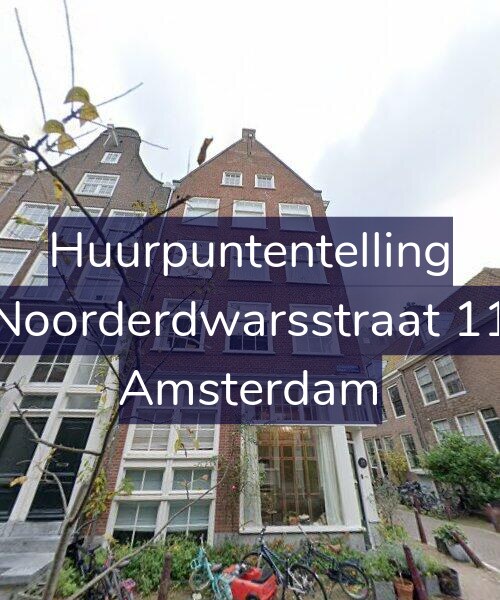 Foto gevel Huurpuntentelling voor Noorderdwarsstraat 11, Amsterdam