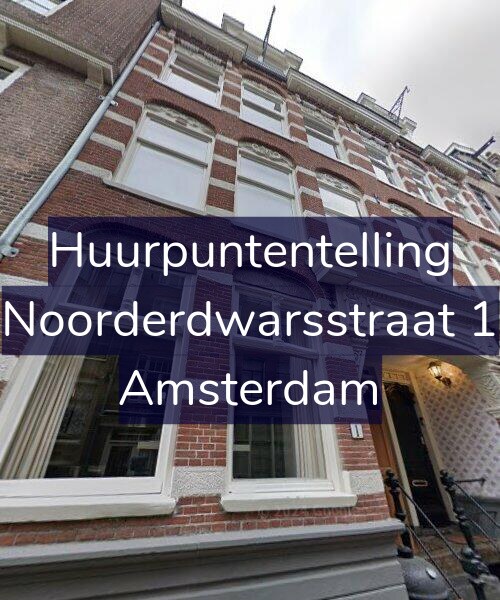 Foto gevel Huurpuntentelling voor Noorderdwarsstraat 1, Amsterdam