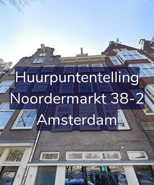Foto gevel Huurpuntentelling voor Noordermarkt 38-2, Amsterdam