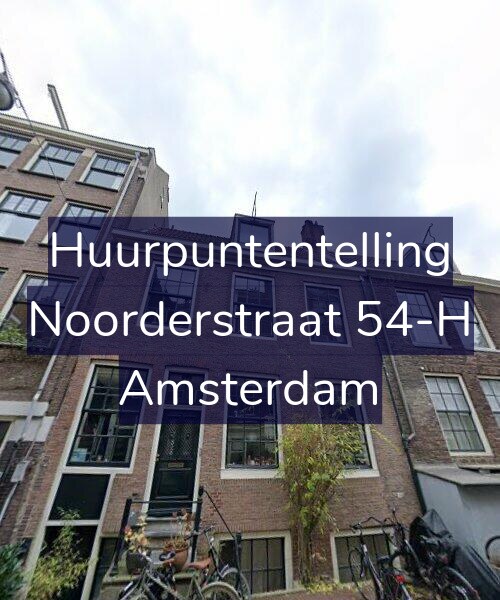 Foto gevel Huurpuntentelling voor Noorderstraat 54-H, Amsterdam
