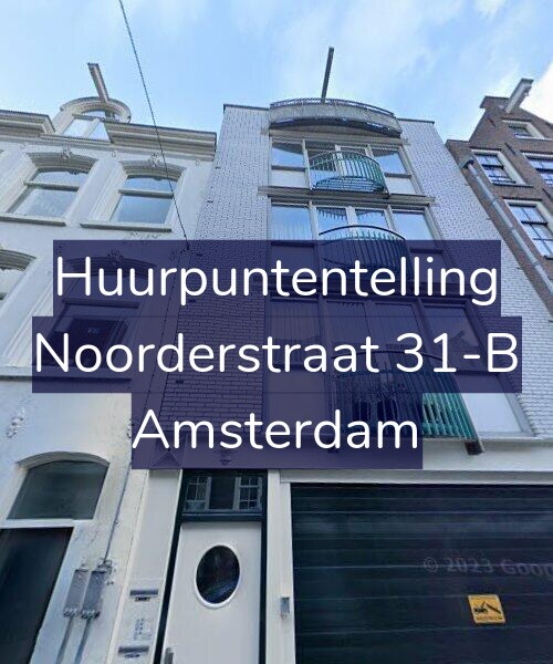 Foto gevel Huurpuntentelling voor Noorderstraat 31-B, Amsterdam
