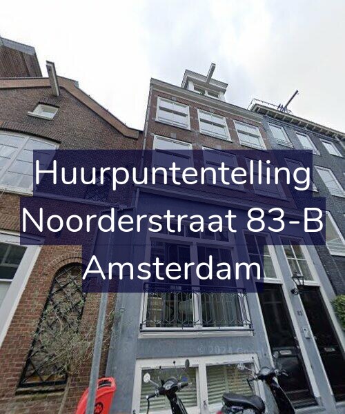 Foto gevel Huurpuntentelling voor Noorderstraat 83-B, Amsterdam