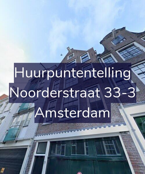 Foto gevel Huurpuntentelling voor Noorderstraat 33-3, Amsterdam