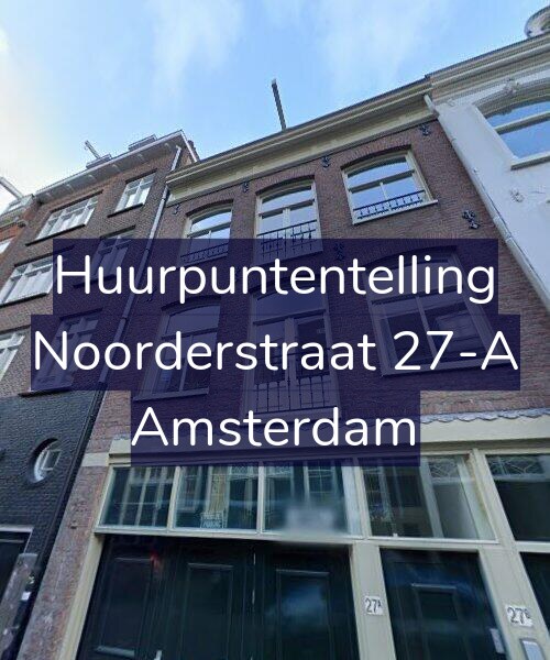 Foto gevel Huurpuntentelling voor Noorderstraat 27-A, Amsterdam