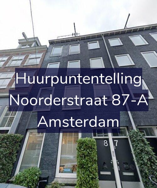 Foto gevel Huurpuntentelling voor Noorderstraat 87-A, Amsterdam