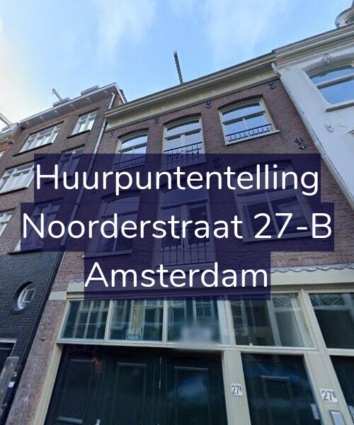 Foto gevel Huurpuntentelling voor Noorderstraat 27-B, Amsterdam