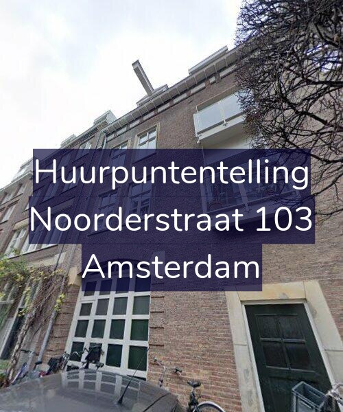 Foto gevel Huurpuntentelling voor Noorderstraat 103, Amsterdam