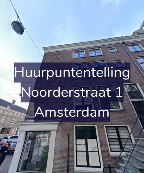 Foto gevel Huurpuntentelling voor Noorderstraat 1, Amsterdam