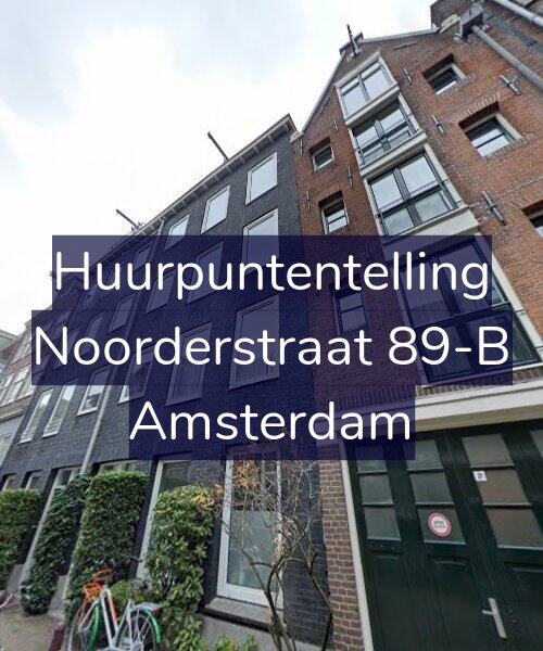 Foto gevel Huurpuntentelling voor Noorderstraat 89-B, Amsterdam
