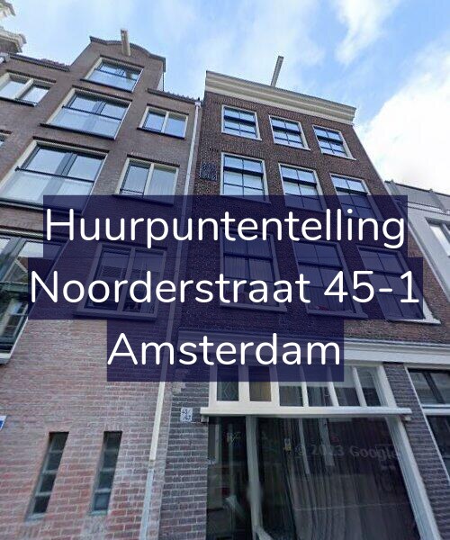 Foto gevel Huurpuntentelling voor Noorderstraat 45-1, Amsterdam