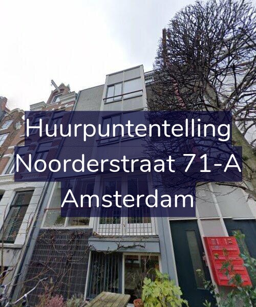 Foto gevel Huurpuntentelling voor Noorderstraat 71-A, Amsterdam
