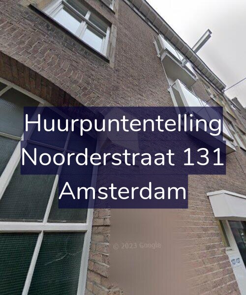 Foto gevel Huurpuntentelling voor Noorderstraat 131, Amsterdam