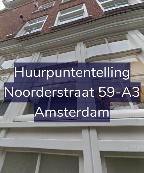 Foto gevel Huurpuntentelling voor Noorderstraat 59-A3, Amsterdam