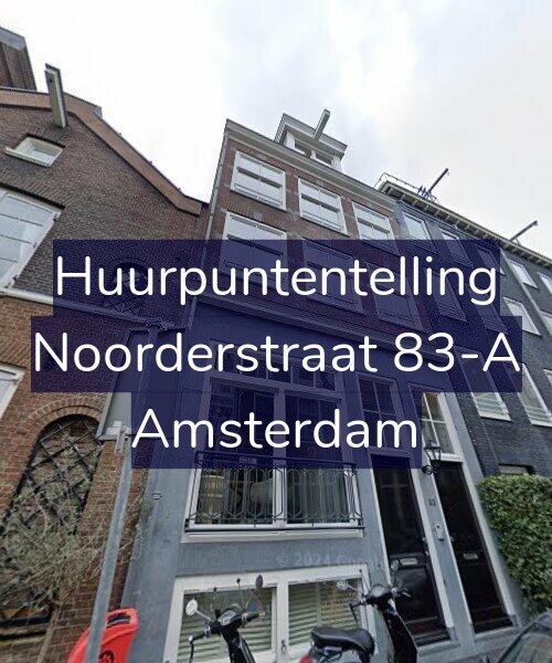 Foto gevel Huurpuntentelling voor Noorderstraat 83-A, Amsterdam