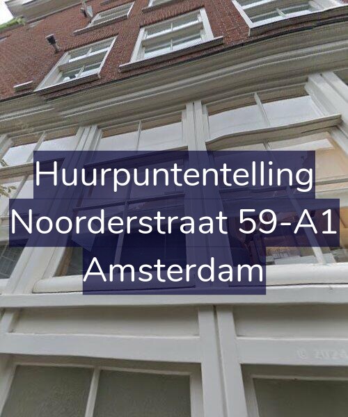 Foto gevel Huurpuntentelling voor Noorderstraat 59-A1, Amsterdam