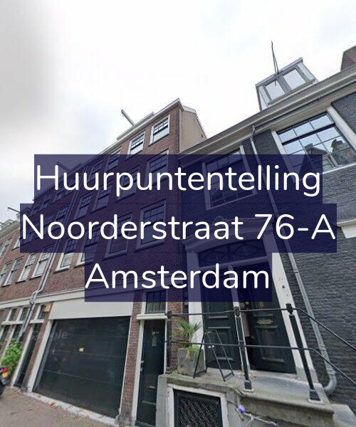Foto gevel Huurpuntentelling voor Noorderstraat 76-A, Amsterdam