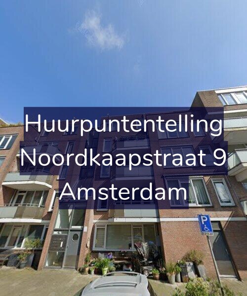 Foto gevel Huurpuntentelling voor Noordkaapstraat 9, Amsterdam