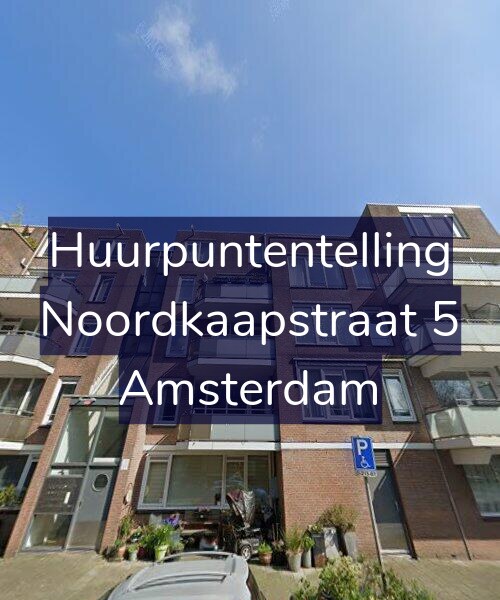 Foto gevel Huurpuntentelling voor Noordkaapstraat 5, Amsterdam