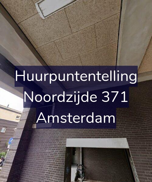 Foto gevel Huurpuntentelling voor Noordzijde 371, Amsterdam