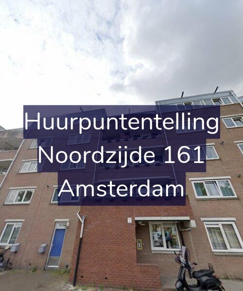 Foto gevel Huurpuntentelling voor Noordzijde 161, Amsterdam