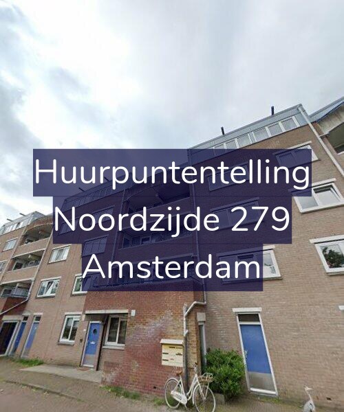 Foto gevel Huurpuntentelling voor Noordzijde 279, Amsterdam