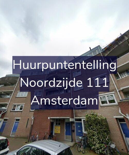 Foto gevel Huurpuntentelling voor Noordzijde 111, Amsterdam