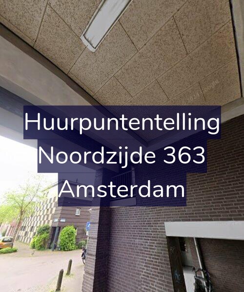 Foto gevel Huurpuntentelling voor Noordzijde 363, Amsterdam