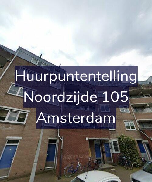 Foto gevel Huurpuntentelling voor Noordzijde 105, Amsterdam