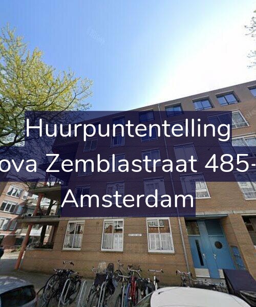 Foto gevel Huurpuntentelling voor Nova Zemblastraat 485-B, Amsterdam
