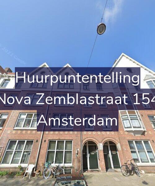 Foto gevel Huurpuntentelling voor Nova Zemblastraat 154, Amsterdam