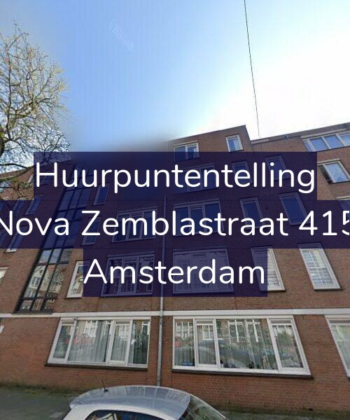Foto gevel Huurpuntentelling voor Nova Zemblastraat 415, Amsterdam