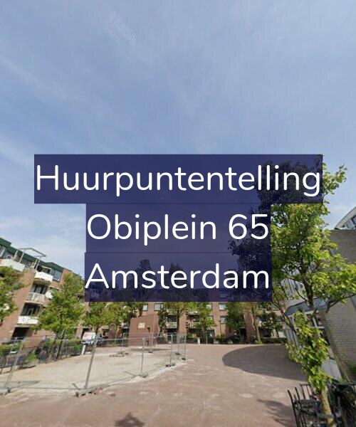 Foto gevel Huurpuntentelling voor Obiplein 65, Amsterdam