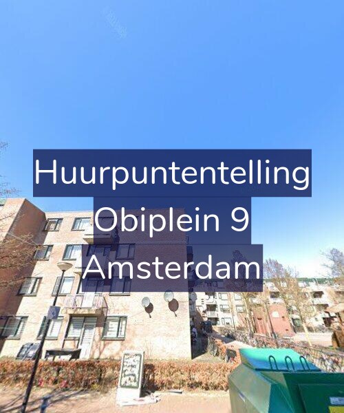Foto gevel Huurpuntentelling voor Obiplein 9, Amsterdam