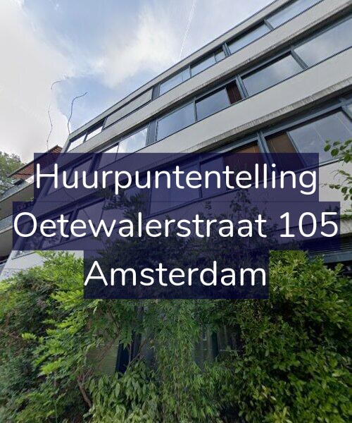 Foto gevel Huurpuntentelling voor Oetewalerstraat 105, Amsterdam