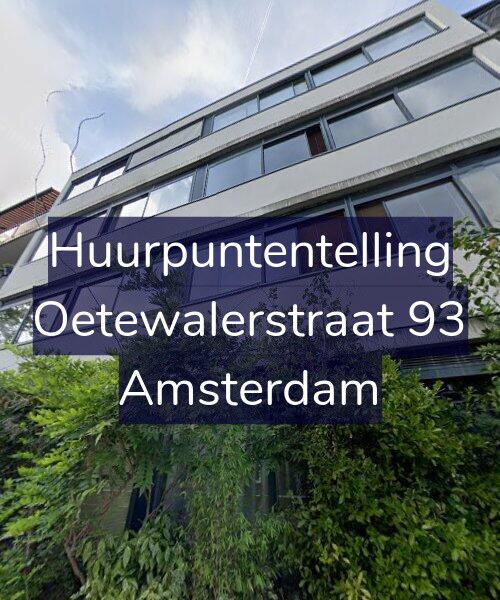 Foto gevel Huurpuntentelling voor Oetewalerstraat 93, Amsterdam